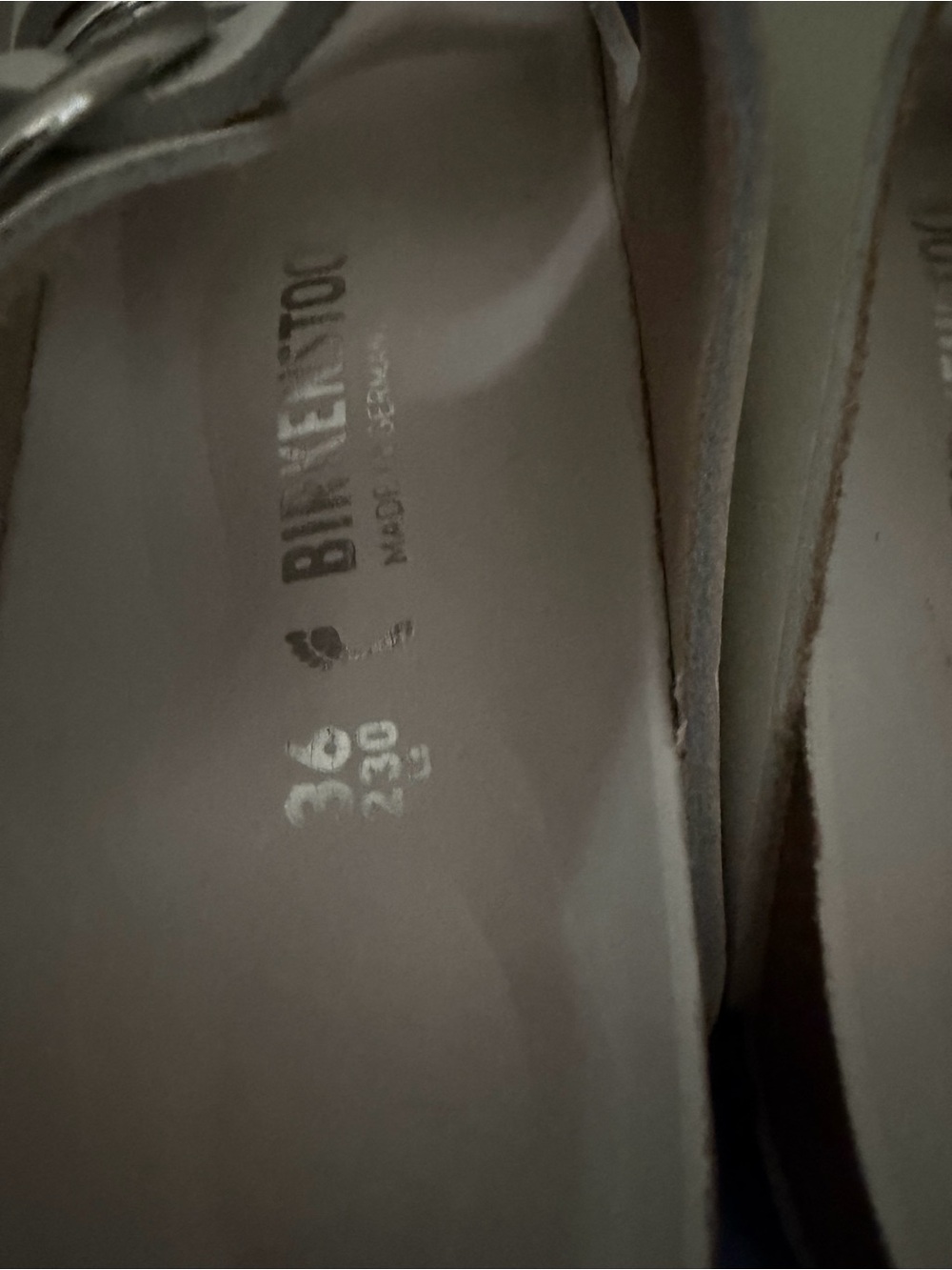 Birkenstock Arizona Big Buckle White Leather Sandals EU 36 - Picture 9 of 14